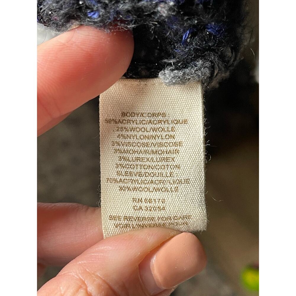 Free People Patchwork Cable Knit Button Cardigan … - image 6